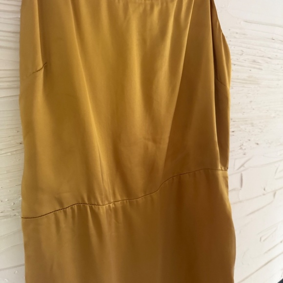 Wilfred (Aritzia) | Size 2 | Gold Isabelle Cupro Mini Dress - Picture 5 of 8
